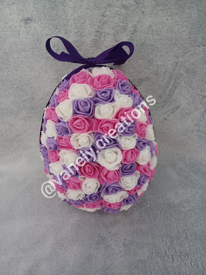 Oeuf de Pâques Floral 15 cm (taille 21 cm en option)