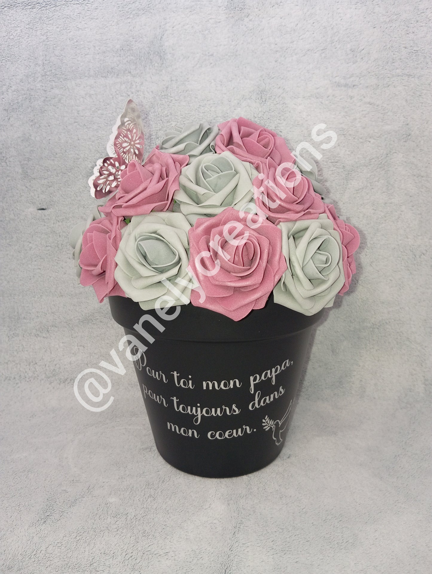 Pot Floral Funéraire Ø 16 cm  (Ø 20 ou 25 en option)